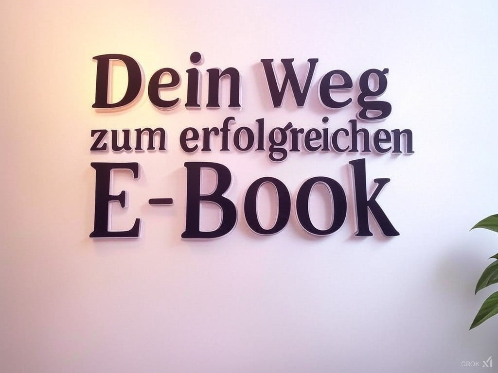 Dein Weg zum erfolgreichen E-Book - Anleitung Cover